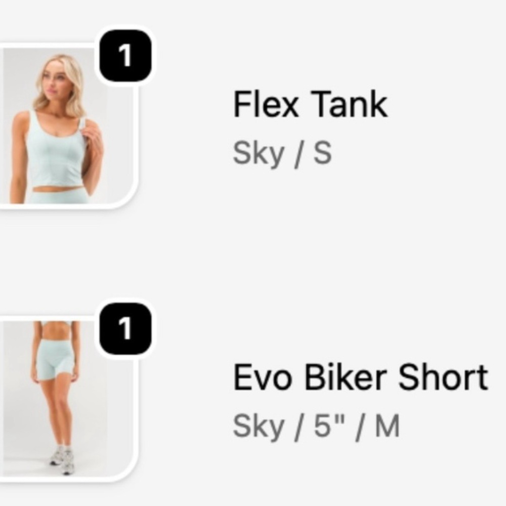 NWT ACTA Tank & Short Set - Picture 2 of 6